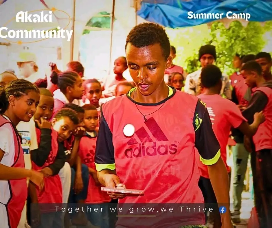Youth participating in the Akaki Community Summer Camp