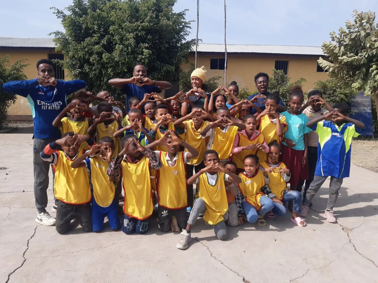 Children and youth gathered for a REACH community program